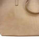 Madewell Medium Essentials Leather East West Tote Bag Carved Wood Tan Photo 11