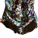 Speedo  High Neck Multicolor Keyhole Halter Swimsuit Size Med NWT #2479 Photo 3