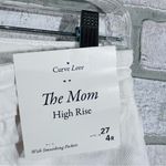 Abercrombie & Fitch NWT The Mom High Rise White Distressed Jeans Size 27/4 Photo 8