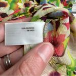 Old Navy Women's Floral Open Arm Cropped Blouse XS Extra Small Multicolor Sheer Photo 10