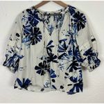 Marie Oliver Lara Top Blouse in Aloha Crisp Cotton Size Small Photo 1