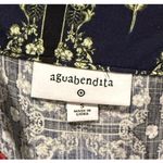 Agua Bendita  Floral Tile Print Flutter Sleeve Mini Dress Photo 2