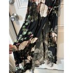 ZARA ‎ Woman Women's Kimono Wrap Black Crane Hi Low Dress Blogger Favorite Medium Photo 3