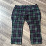 Old Navy Green and Blue Pants Black Watch Fleece Pajamas 4X Photo 0