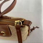 Dooney & Bourke Vintage  Signature Canvas with Leather Trim Handbag in Brown Pink Photo 6