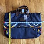 Pendleton  Carico Lake Tote Bag‎ Southwestern Pattern Navy Blue Travel Tote Photo 5