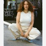 REWASH  Women's Cream Cargo Pants Photo 11