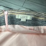 Size 12 Striped Feminine Pink Mid Skirt Photo 4