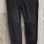 H&M Mama Size 6 Skinny Ankle Maternity Jeans Black High Rib Panel Size 6 Casual Photo 0