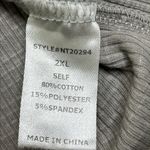 Baltic Born  Henley Gray Button-Up drop shoulder long Sleeve Top size 2X Photo 5