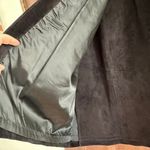 DANA BROOKE | 90s Vintage 100% suede leather skirt knee length| Size 10 Black Photo 4