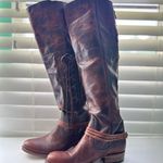 Brown Over the Knee Leather Boots with Classic Silhouette Union of Angels Size 6 Photo 0