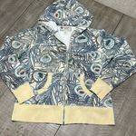 One World  Special Issue Cotton Full Zip Hoodie Vintage Wear Peacock Feather  XL Photo 0