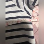 Frank & Eileen Patrick Popover Henley Top Shirt Pullover Black White Striped Size L Photo 4