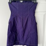 Anthropologie Maeve Strapless Linen Blend Wrap Mini Dress, Size 2 Photo 9