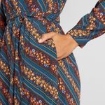 Modcloth Everything and More Wide-Leg Jumpsuit - Teal Floral Print Photo 2