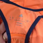 Adidas Climalite Neon Orange with Navy Trim Racerback Athletic Top Size Small Photo 7