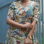 Hashboosh Dress Size Large Tropical Long Maxi Modest Summer Vacation Resort Photo 0