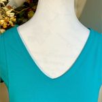 Toad & Co Tech Tomboy Crew Neck Cap Sleeves Performance Dress in Turquoise Sz S Photo 3