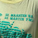 Vintage 90’s St. Martin’s Palm Tree Fringe Beaded T Photo 2