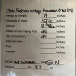 Jade Fashions tropical parrot print Hawaiian dress. Size‎ Medium, vintage Photo 6