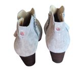 Rag and Bone  Suede Ankle Boots 39.5 US 9.5 Nude Taupe V-Cut Block Heel Booties Photo 5