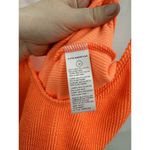 Good American  Swimsuit Women 2XL Orange Always Fits Crinkle Seersucker NEW Beach Photo 3