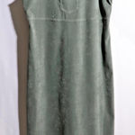 Amanda Smith VTG 90s Green Overall Dress Teacher Solid Petite M Midi Academia Photo 0