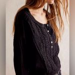 Free People We The Free Redone Tee Shirt Black Small Photo 2