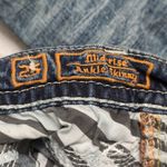 Rock Revival  Blue Distressed Embroidered Rhinestone Agata Skinny Jeans Size 25 Photo 11