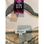 Soulmates  Womens‎ Top 1X Champagne Gold Floral Lace Lined Long Sleeve Elegant Photo 3