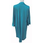 Vanity Fair Vintage Night Shirt Pajamas Nylon Sea Green Collared Button Up XL Photo 1