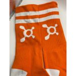 Orangetheory Fitness OTF Socks All Out Logo Crew Striped Athletic Orange Photo 1