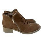 Gentle Souls  Kenneth Cole Bootie Womens 8.5M Bailey Ankle Brown Leather Side Zip Photo 3