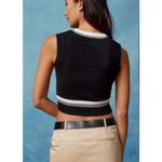 Urban Outfitters  BDG Ronnie Cropped Black Knit Vest Medium Photo 3