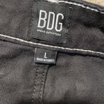 BDG  Urban Outfitters Skirt Women L Black Belted Button Mini Grunge Whimsigoth Photo 1