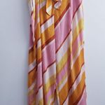 MNG Bold Multicolored Striped Wideleg Pants Pink Size 12 Photo 1