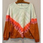Free People  Ombre Tie-Dye Metti Crew Sweatshirt Size Small Photo 9