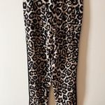 Jaclyn Smith Brown Leopard Print Elastic Waist Pants Size Small Drawstring Photo 5