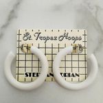 Vintage St. Tropez Hoops-Stephan Adrian White Hoops- Deadstock - 1980’s Photo 0