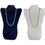 925 sterling silver unisex Necklace Men Twisted Chain 20 inches Necklace Photo 2