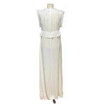 ByTimo White Short Sleeve Ruffle Peplum Maxi Dress Size Medium Photo 8