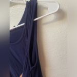 Discreet Women's long blue sleeveless blouse size XL round neck Photo 1