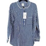 NWT PLUSH Apparel Revolve Blue Striped Long Sleeve Sleep Pajama Dress Sz S Photo 1