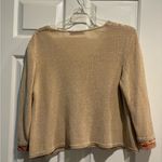 Aldomartins Spain knit artsy boxy cardigan sweater beige sz M Tan Size M Photo 4