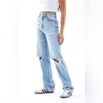 PacSun Like New  Light Indigo Ripped '90s Boyfriend Jeans Photo 4