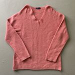 italian collection. Garter-Stitch V-Neck Sweater Photo 0
