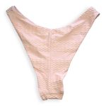 Aerie Womens Tan Jacquard High Cut Cheeky Bikini Swim Bottoms Photo 3