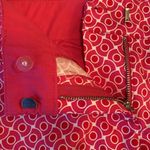 New York & Company cotton cuffed dress geometric hot pink shorts size 2 Photo 4