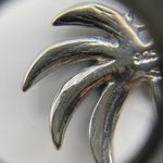 Sterling Silver 925 Blue Fire Opal Palm Tree Necklace 18" Florida Beach Summer Photo 11